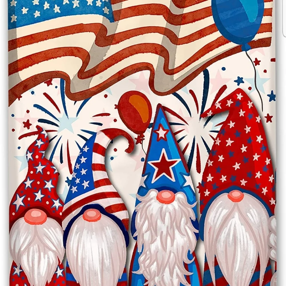 25 Ct.  10x13 Patriotic Gnomes Designer Poly Mailers Shipping Envelopes … - Picture 5 of 7